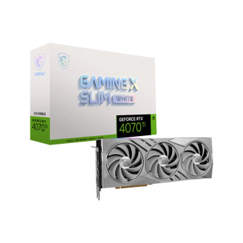 MSI GAMING GeForce RTX 4070 Ti X SLIM WHITE 12G NVIDIA 12 GB GDDR6X
