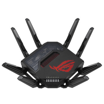 ASUS ROG Rapture GT-BE98 router bezprzewodowy 10 Gigabit Ethernet Quad-band (2.4 GHz   5 GHz-1   5 GHz-2   6 GHz) Czarny