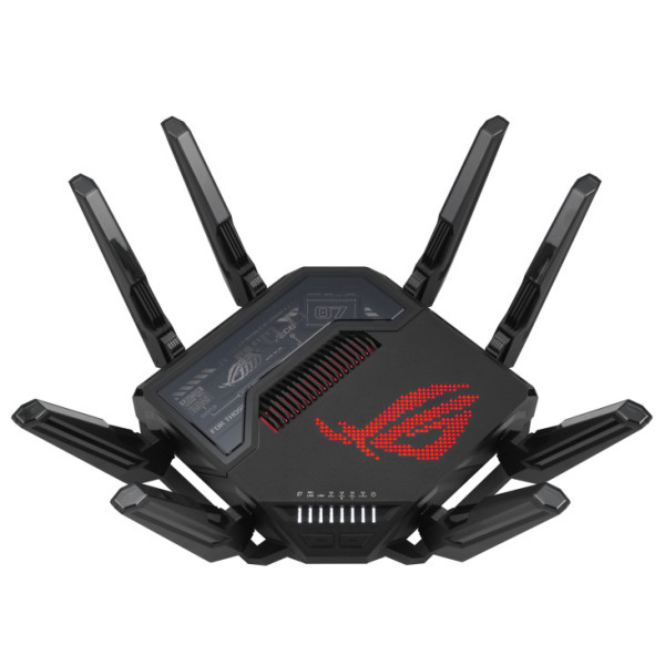ASUS ROG Rapture GT-BE98 router bezprzewodowy 10 Gigabit Ethernet Quad-band (2.4 GHz 5 GHz-1 5 GHz-2 6 GHz) Czarny ASUS ROG Rapture GT-BE98 router bezprzewodowy 10 Gigabit Ethernet Quad-band (2.4 GHz 5 GHz-1 5 GHz-2 6 GHz) Czarny