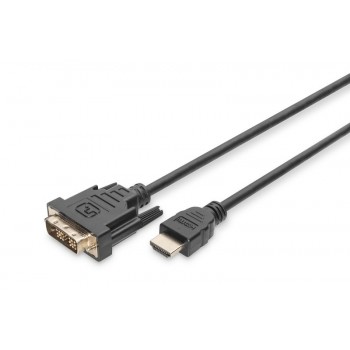 Kabel adapter HDMI Standard 1080p 60Hz FHD Typ HDMI A/DVI-D (18+1) M/M 3m Czarny