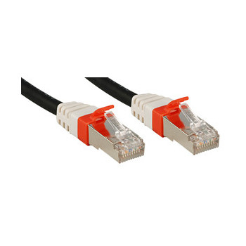 Lindy Cat.6 (A) SSTP   S FTP PIMF Premium 0.5m kabel sieciowy Czarny 0,5 m
