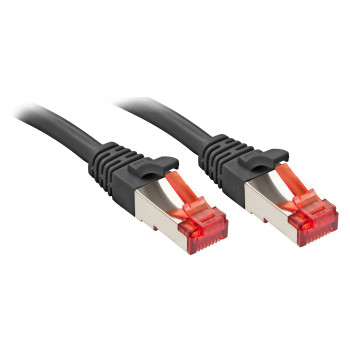 Lindy RJ-45 Cat6 S FTP 0.5 m kabel sieciowy Czarny 0,5 m S FTP (S-STP)