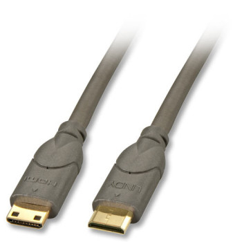 Lindy 0.5m HDMI CAT2 kabel HDMI 0,5 m HDMI Type C (Mini) Czarny