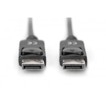 Kabel połączeniowy DisplayPort z zatrzaskami 1080p 60Hz FHD Typ DP/DP M/M czarny 15m