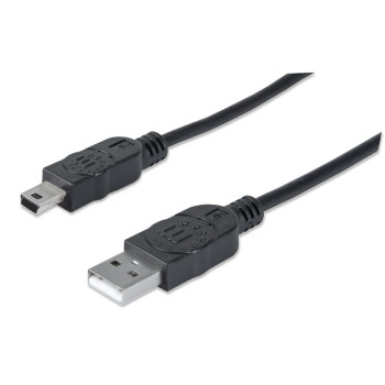 Manhattan 333375 kabel USB 1,8 m USB 2.0 USB A Mini-USB B Czarny