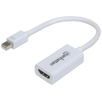 Manhattan 151399 adapter kablowy 0,17 m HDMI Typu A (Standard) Mini DisplayPort Biały