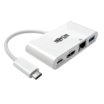 Tripp Lite U444-06N-HGU-C adapter kablowy 0,11 m USB Type-C USB Type-C + USB Type-A + HDMI Biały