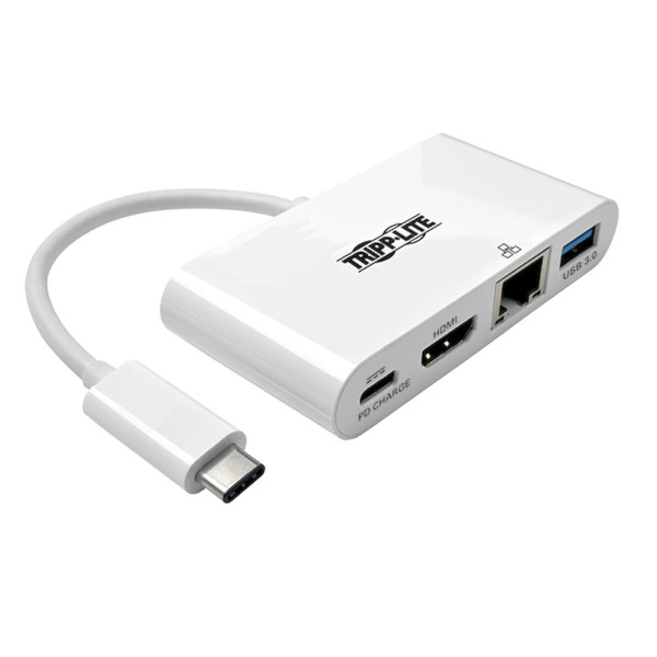 Tripp Lite U444-06N-HGU-C adapter kablowy 0,11 m USB Type-C USB Type-C + USB Type-A + HDMI Biały Tripp Lite U444-06N-HGU-C adapter kablowy 0,11 m USB Type-C USB Type-C + USB Type-A + HDMI Biały