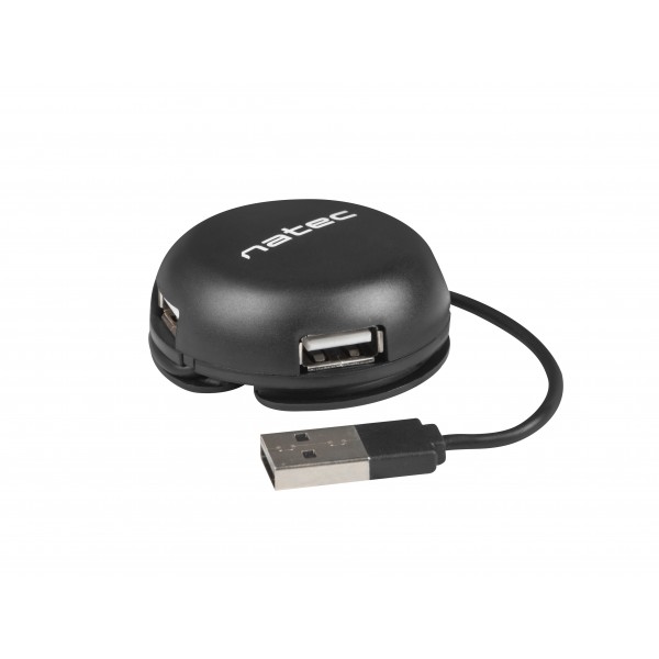 Hub NATEC Bumblebee NHU-1330 (4x USB 2.0, kolor czarny) Hub NATEC Bumblebee NHU-1330 (4x USB 2.0, kolor czarny)