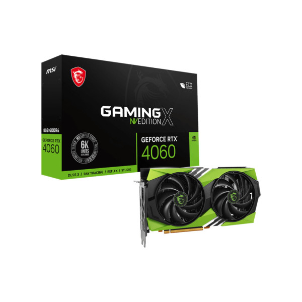 MSI GAMING GeForce RTX 4060 X NV EDITION 8G NVIDIA GeForce RTX 4060 Ti 8 GB GDDR6 MSI GAMING GeForce RTX 4060 X NV EDITION 8G NVIDIA GeForce RTX 4060 Ti 8 GB GDDR6