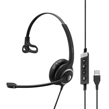 EPOS IMPACT SC 230 USB MS II Zestaw słuchawkowy Przewodowa Opaska na głowę Biuro centrum telefoniczne USB Typu-A Czarny