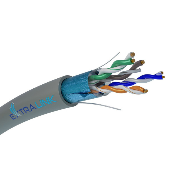 Kabel sieciowy CAT5E FTP(F/UTP) wewnętrzny skrętka 305m Kabel sieciowy CAT5E FTP(F/UTP) wewnętrzny skrętka 305m