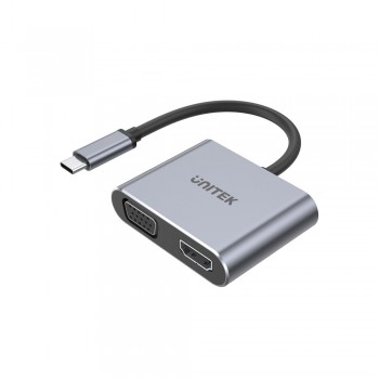 UNITEK HUB USB-C, HDMI,VGA,USB-A, PD 100W, D1049A
