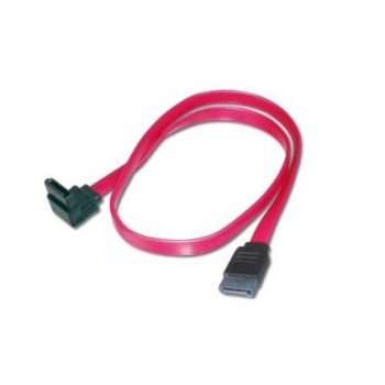 Kabel połączeniowy Serial ATA Typ SATA (7pin) kątowy/SATA (7pin) Ż/Ż 0,5m Czerwony