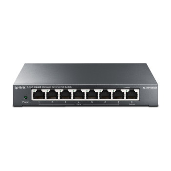 TP-Link TL-RP108GE łącza sieciowe Zarządzany L2 Gigabit Ethernet (10 100 1000) Obsługa PoE Czarny