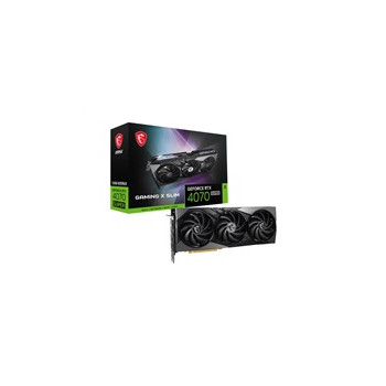 MSI VGA NVIDIA GeForce RTX 4070 SUPER 12G GAMING X SLIM, RTX 4070 SUPER, 12GB GDDR6X, 3xDP, 1xHDMI
