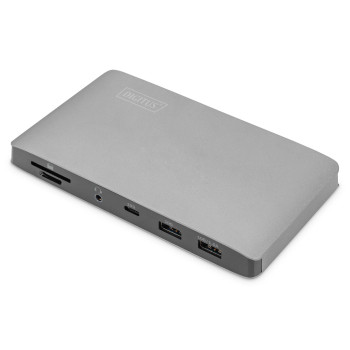 Stacja dokująca DIGITUS USB Typ C 11-portów z Thunderbolt 3, 8K 30Hz, PD 3.0, RJ45, aluminiowa