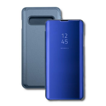 Etui Qoltec do Samsung Galaxy S10+ flip cover niebieskie