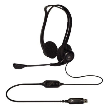 Słuchawki z mikrofonem Logitech OEM PC 960 czarne