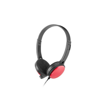 Słuchawki z mikrofonem Ugo USL-1222 czerwone