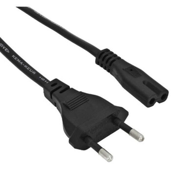 Kabel zasilający Akyga AK-RD-01A do notebooka 2pin ósemka IEC C7 1,5m wtyk EU