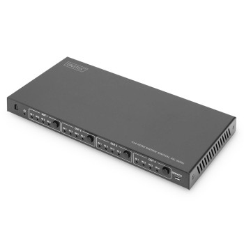 Przełącznik/Matrix DIGITUS HDMI 4/4-porty 4K 60Hz UHD HDR HDCP 2.2 EDID z pilotem