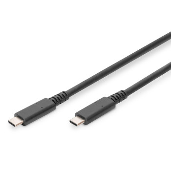 Kabel USB 4.0 DIGITUS Typ USB C/USB C M/M 40Gbps PD 3.1 240W 8K 30Hz czarny 0,8m
