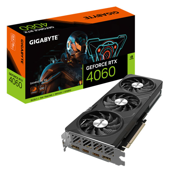 Gigabyte GAMING GeForce RTX 4060 OC 8G NVIDIA GeForce RTX 4060 8 GB GDDR6 Gigabyte GAMING GeForce RTX 4060 OC 8G NVIDIA GeForce RTX 4060 8 GB GDDR6