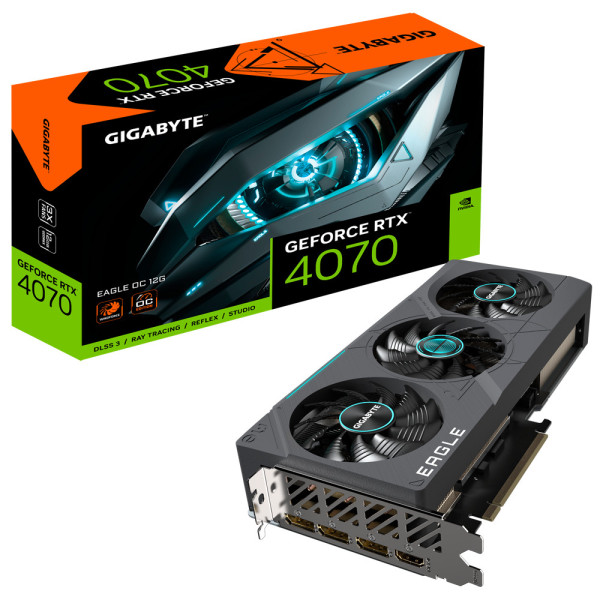 Gigabyte EAGLE GV-N4070EAGLE OC-12GD karta graficzna NVIDIA GeForce RTX 4070 12 GB GDDR6X Gigabyte EAGLE GV-N4070EAGLE OC-12GD karta graficzna NVIDIA GeForce RTX 4070 12 GB GDDR6X