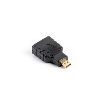 Adapter Lanberg AD-0015-BK HDMI-A (F) - micro HDMI-D (M) czarny