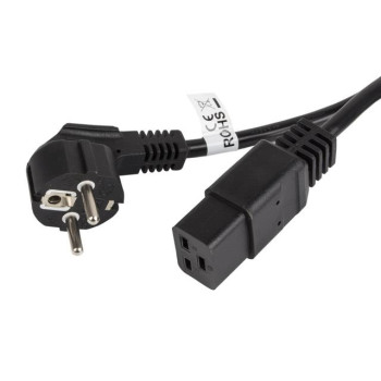 Kabel zasilający Lanberg CEE 7/7 - IEC 320 C19 (serwerowy) 16A 1,8m VDE czarny