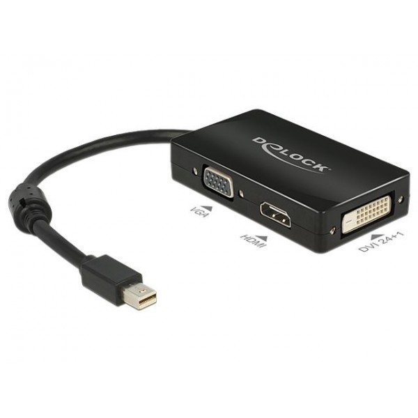 Adapter Displayport Mini(M) - HDMI(F)/VGA(F)/DVI-D(24+1)(F) Adapter Displayport Mini(M) - HDMI(F)/VGA(F)/DVI-D(24+1)(F)