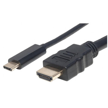 Kabel adapter Manhattan USB-C / HDMI 4K*30Hz DP Alt Mode 1m czarny