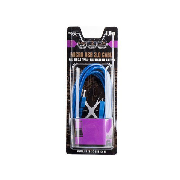 Kabel Natec USB AM-MICRO 3.0 1,8m Extreme Media (blister) Kabel Natec USB AM-MICRO 3.0 1,8m Extreme Media (blister)