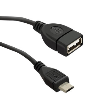 Kabel USB 2.0 Qoltec A żeński / micro USB Męski 0,2m