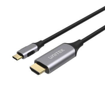 Kabel adapter Unitek V1125A USB Typ-C - HDMI 2.0 1,8m czarny