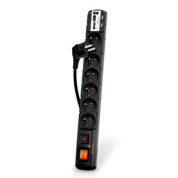 Listwa przeciwprzepięciowa Acar USB 1,5m czarna