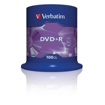DVD+R Verbatim 16x 4.7GB Matt Silver (Cake 100)