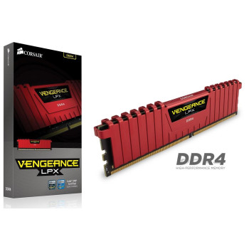 Pamięć DDR4 Corsair Vengeance LPX 8GB (1x8GB) 2666MHz XMP 2.0 CL16 1,2V Red