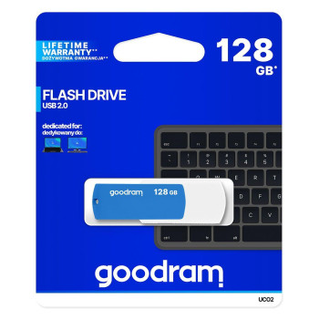 Pendrive GOODRAM UCO2 128GB USB 2.0 White-Blue