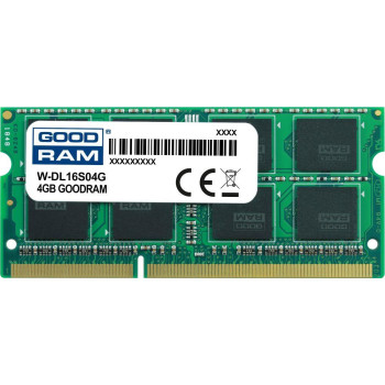 Pamięć SODIMM DDR3 GOODRAM 4GB 1600MHz ded. do DELL (W-DL16S04G)
