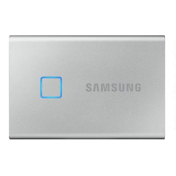 Dysk SSD zewnętrzny USB Samsung SSD T7 2TB Portable Touch (1050/1000 MB/s) USB 3.1 Silver