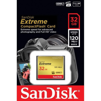 Karta pamięci Compactflash SanDisk Extreme 32GB 120/85 MB/s