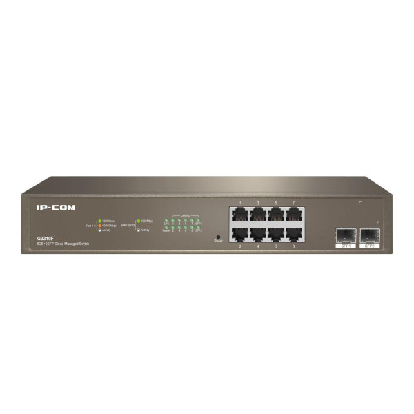 Switch zarządzalny IP-COM By Tenda G3310F 8x 1GbE 2x SFP Switch zarządzalny IP-COM By Tenda G3310F 8x 1GbE 2x SFP