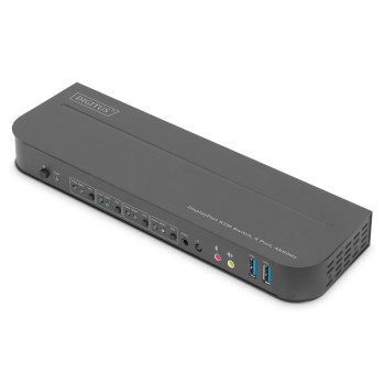 Przełącznik KVM DIGITUS 4 portowy DisplayPort do 1 port DP/HDMI 4K 60Hz 2xUSB, audio