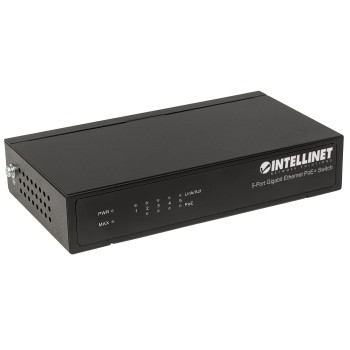 Switch niezarządzalny Intellinet 5x 10/100/1000 Mbps PoE+ 60W Desktop