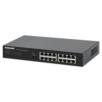 Switch niezarządzalny Intellinet 16x 10/100/1000 Mbps desktop/Rack 19" manual VLAN