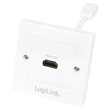 Gniazdo natynkowe 1x HDMI AH0014 LogiLink białe
