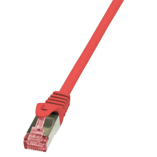 Patchcord LogiLink CQ2034S CAT.6 S/FTP 1m, czerwony Patchcord LogiLink CQ2034S CAT.6 S/FTP 1m, czerwony