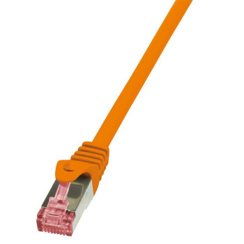 Patchcord LogiLink CQ2018S CAT.6 S/FTP 0,25m, pomarańczowy